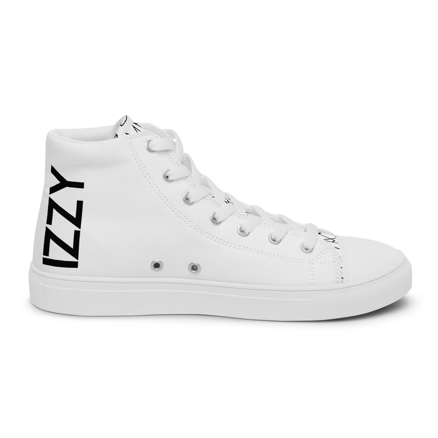 Men's Personalized White High Tops