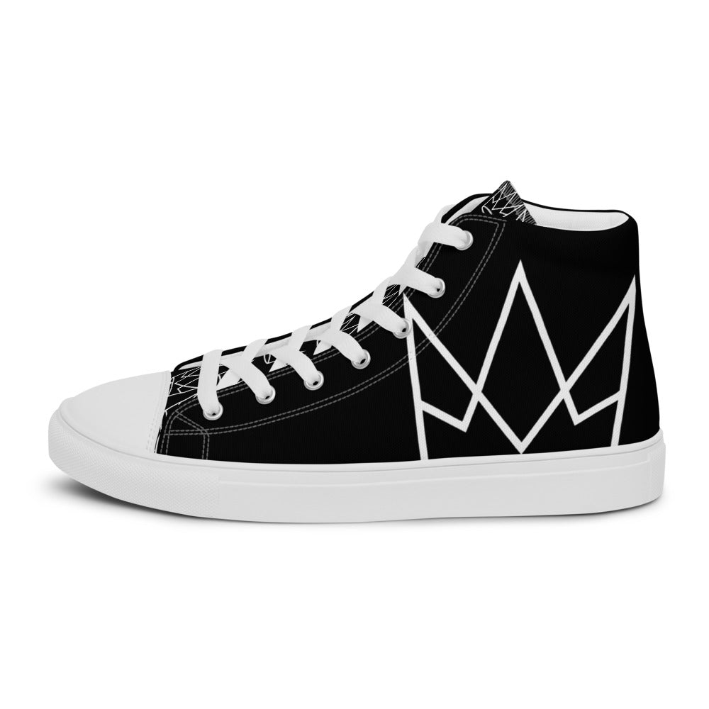 Men's Personalized Black High Tops
