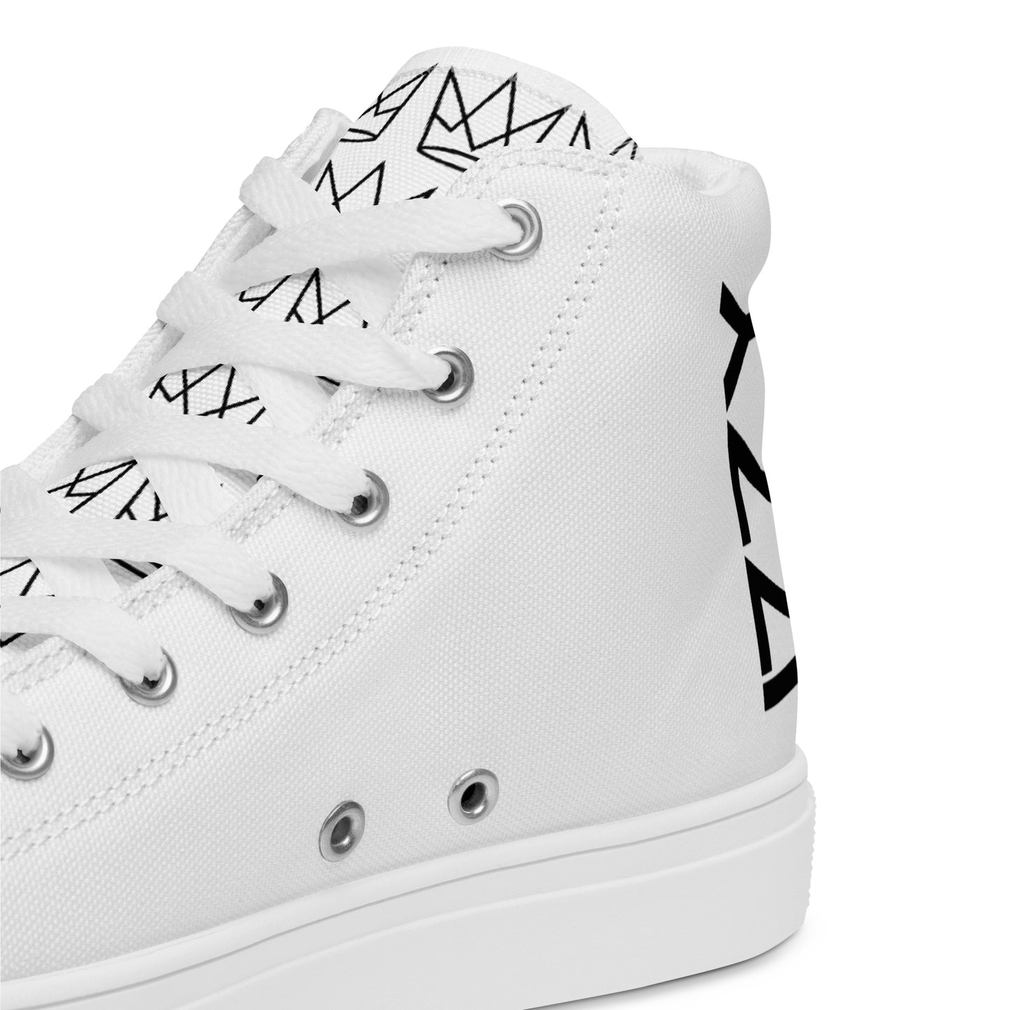 Men's Personalized White High Tops
