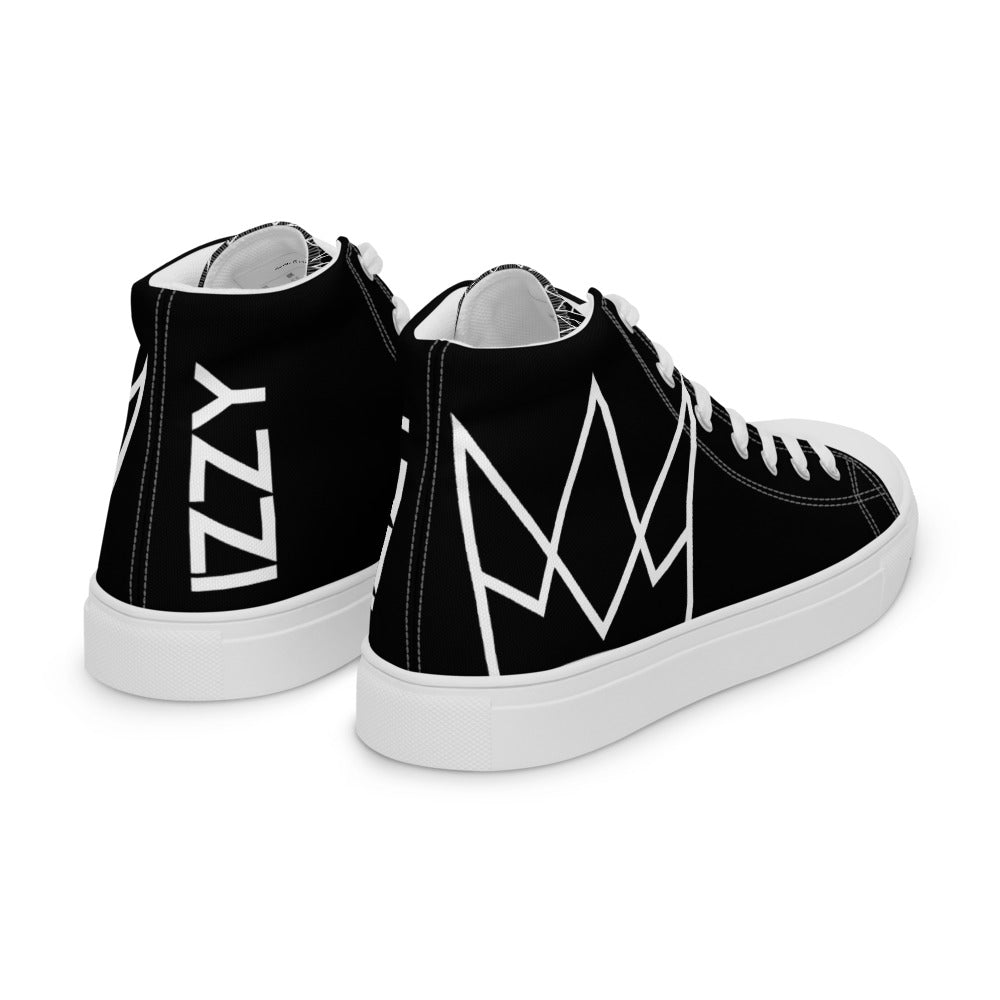 Men's Personalized Black High Tops