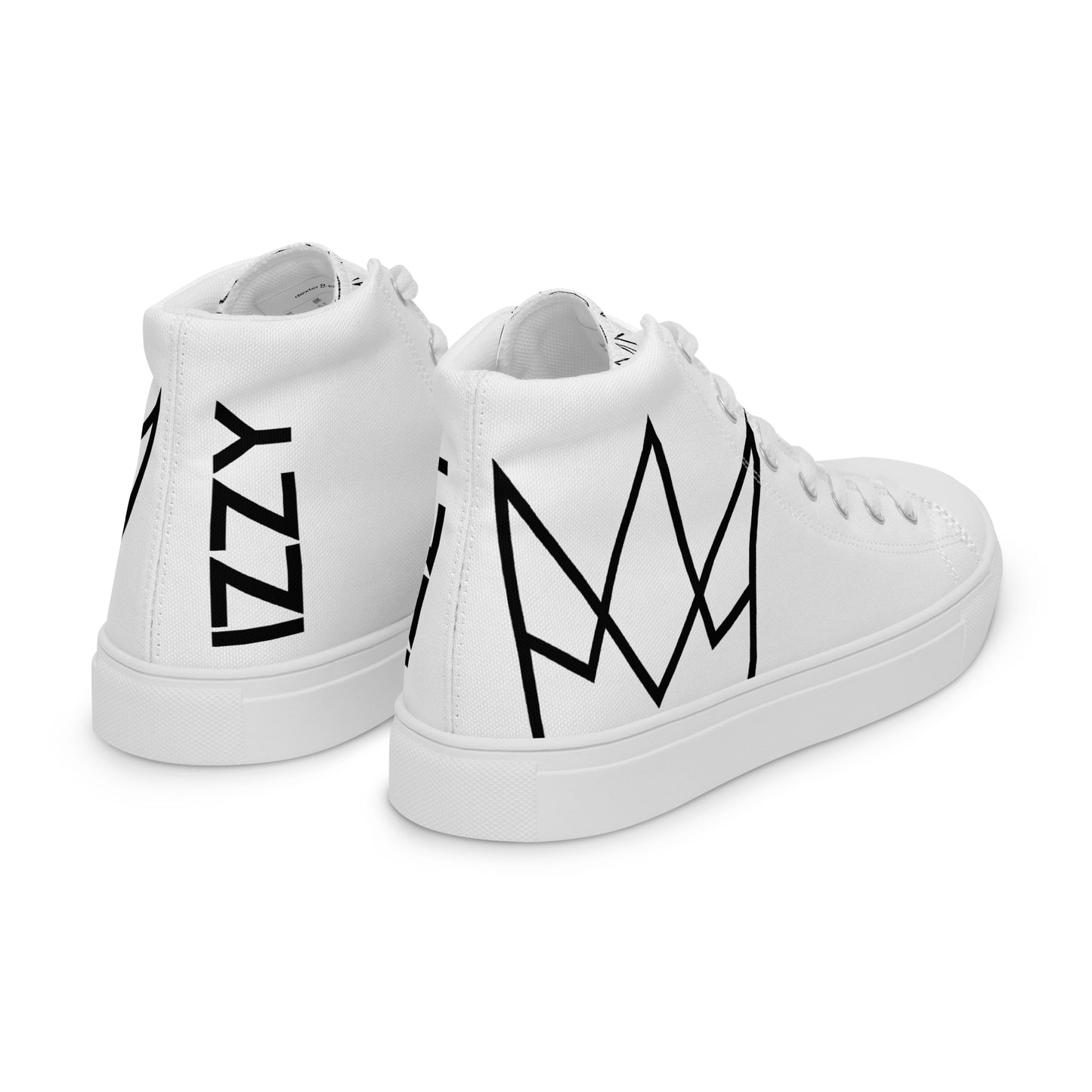 Men's Personalized White High Tops