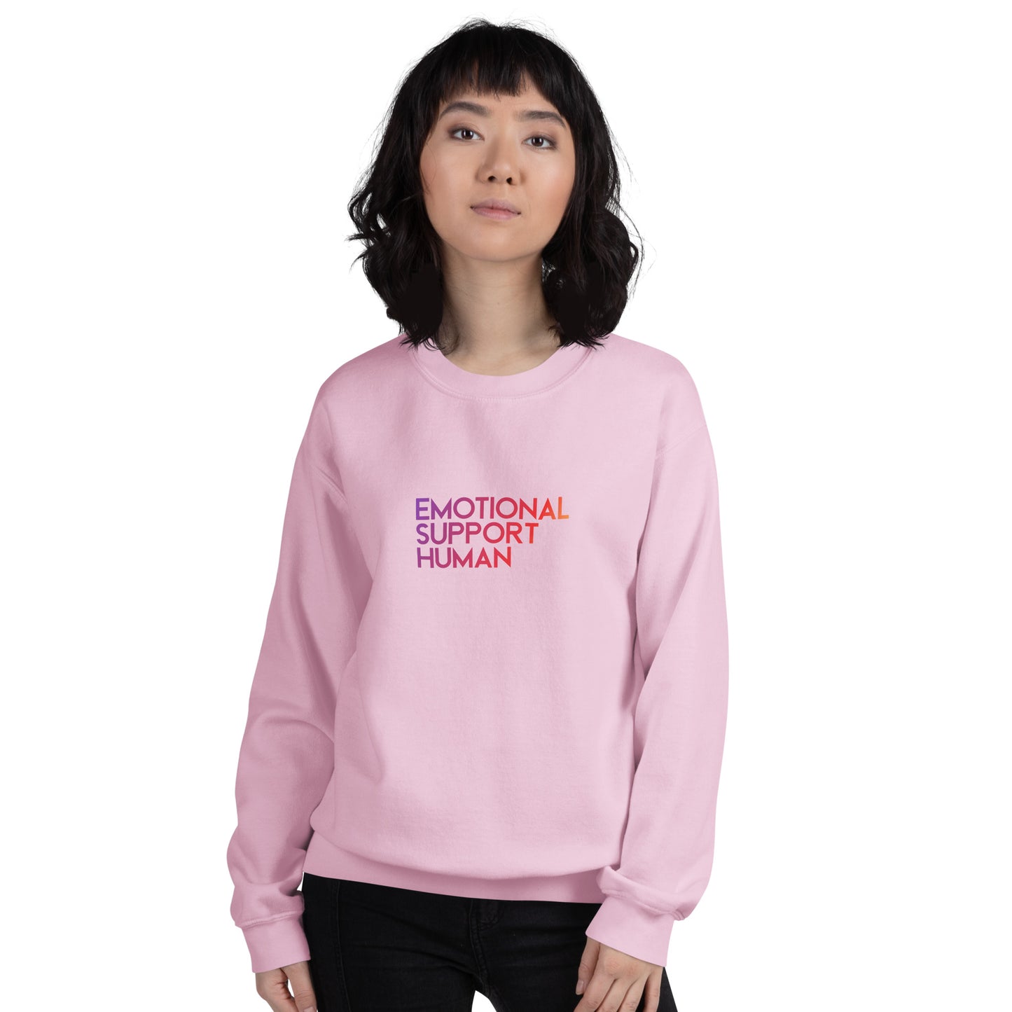 "Emotional Support Human" Unisex Sweatshirt