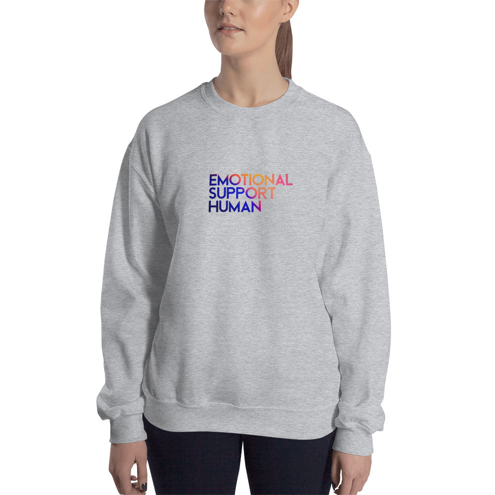 "Emotional Support Human" Unisex Sweatshirt
