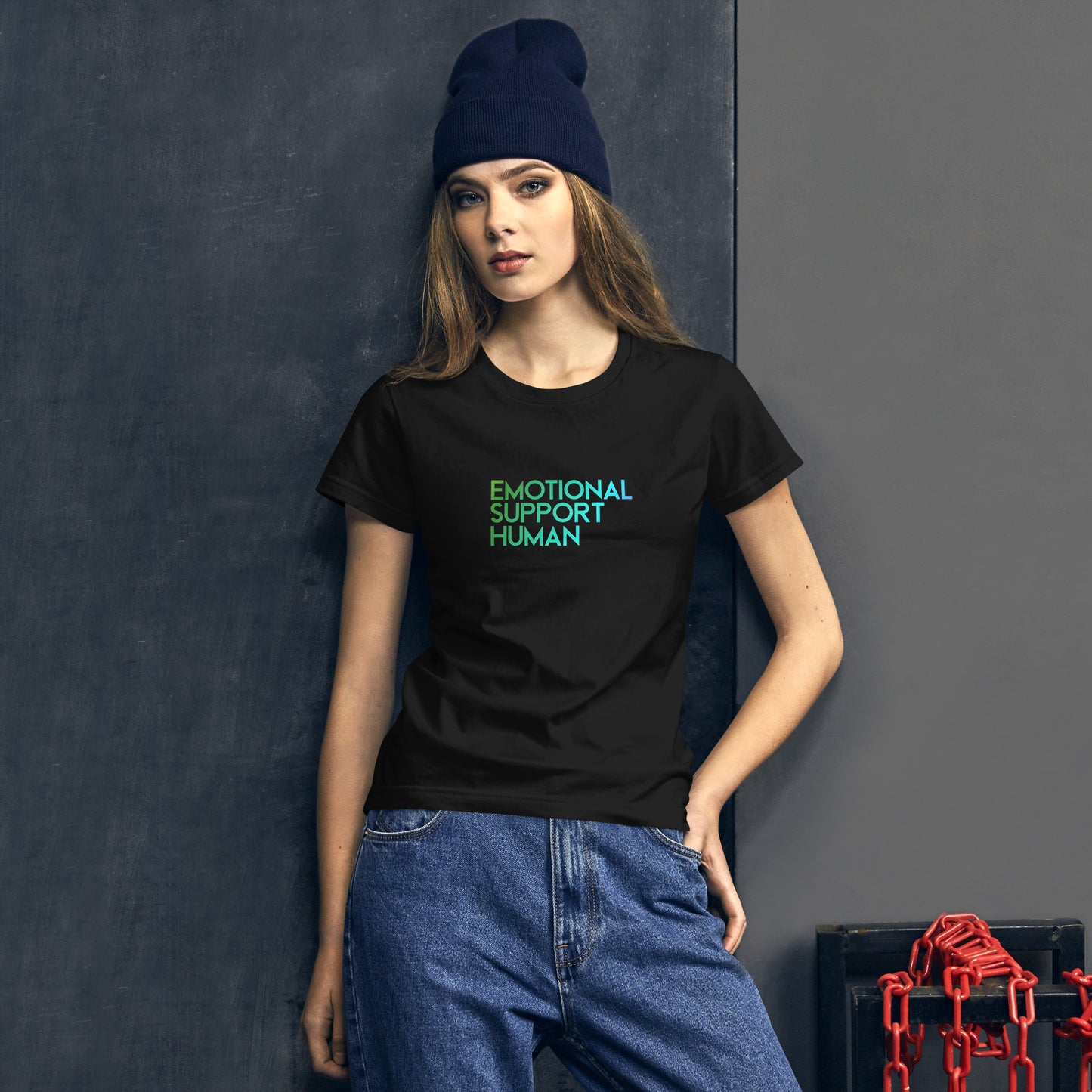 "Emotional Support Human" Women's Tee