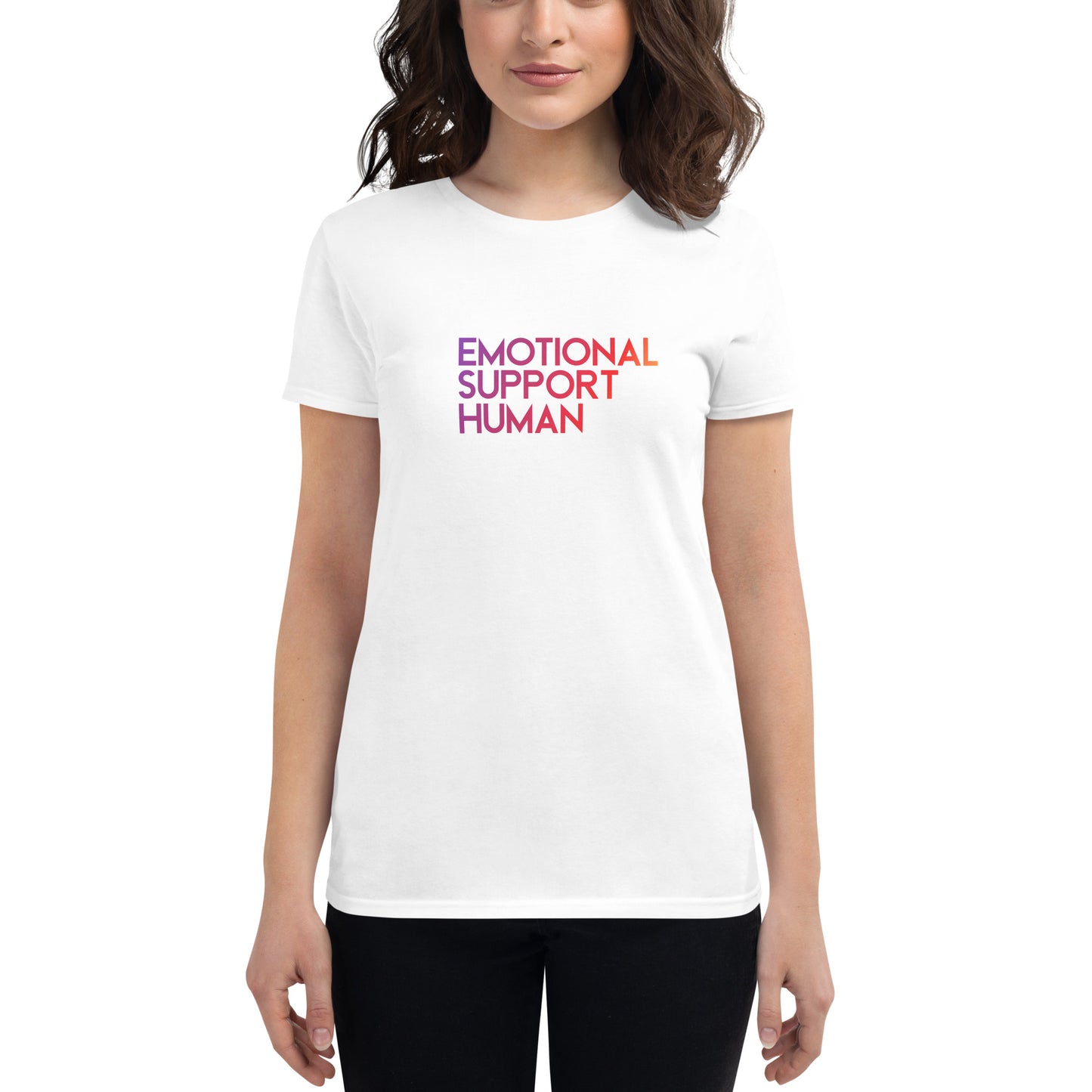"Emotional Support Human" Women's Tee