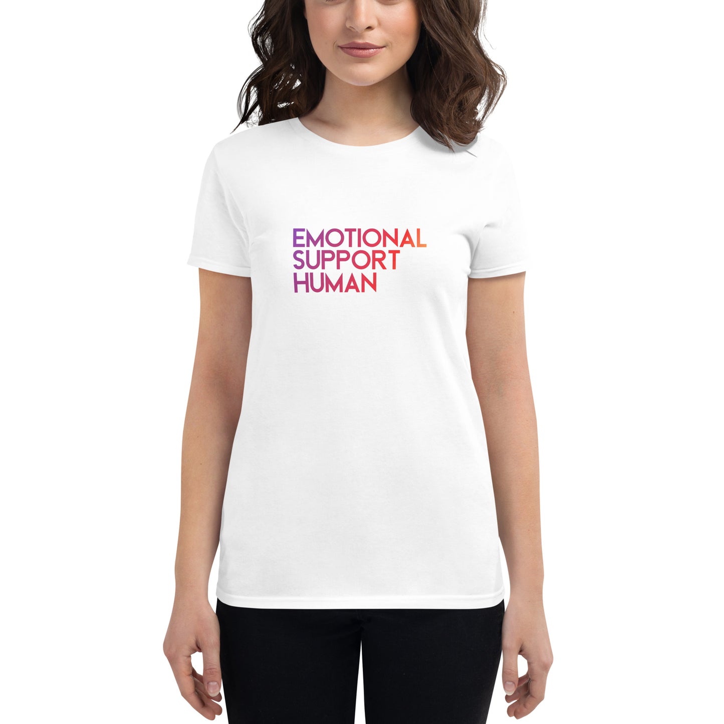 "Emotional Support Human" Women's Tee